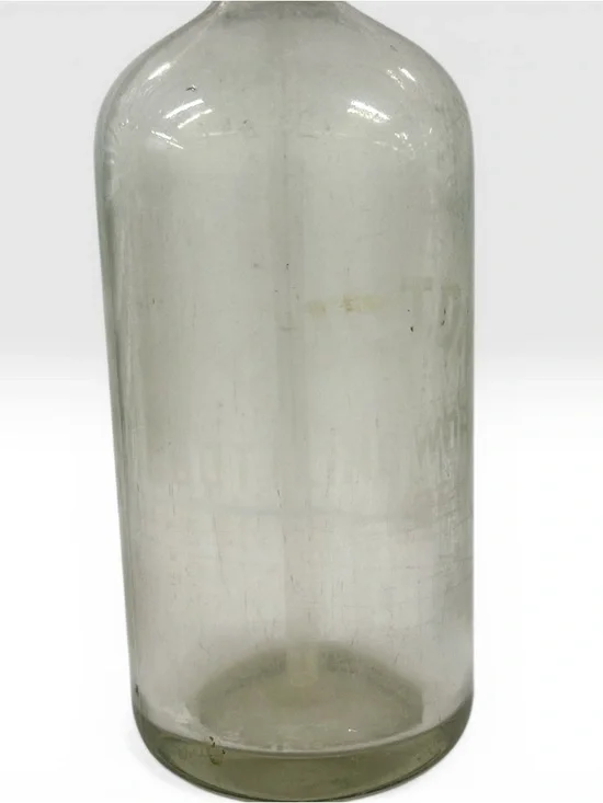 Antique J.D. Fox Brooklyn NY Soda Seltzer Siphon Fulton Bottling Etched Glass - Picture 11 of 11